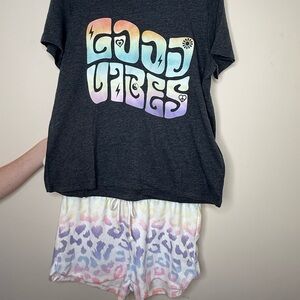 NWT P. J. Salvage Good Vibes Pajama Set